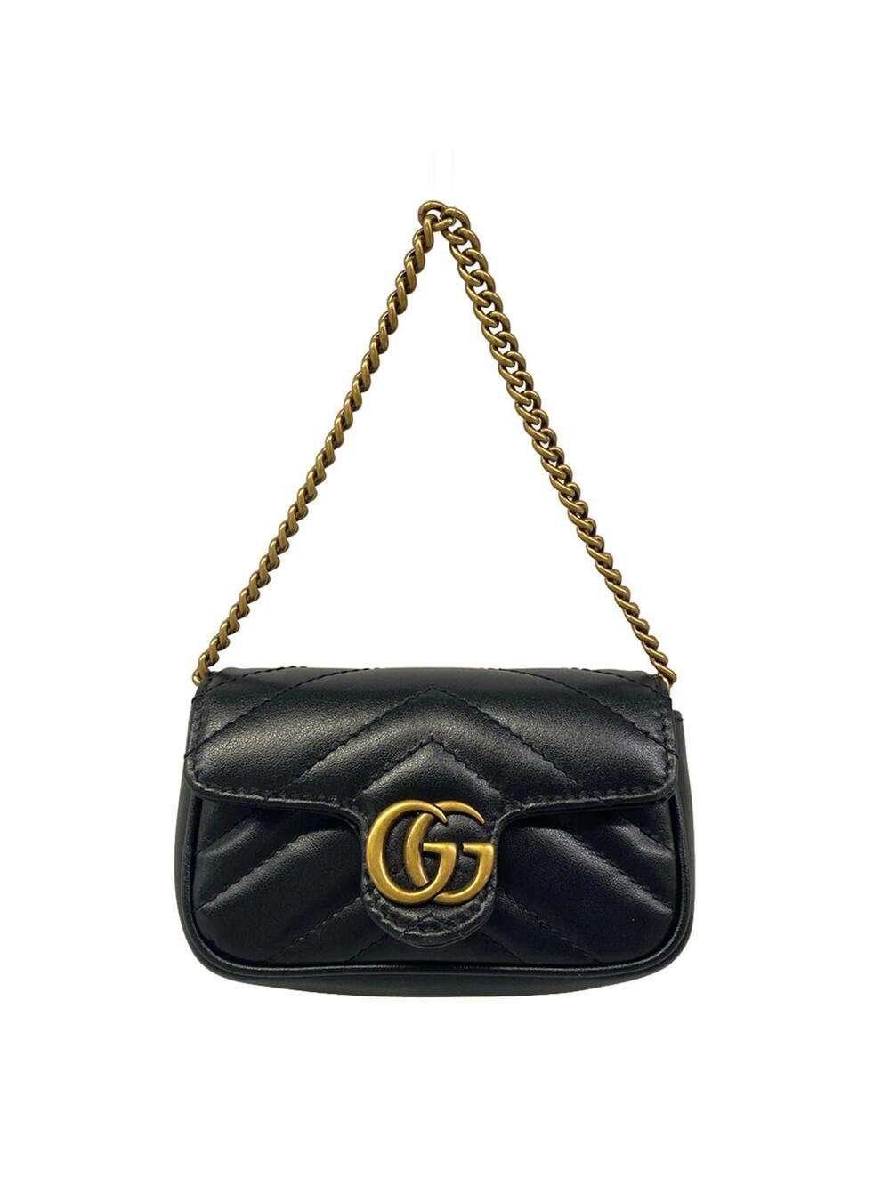 Gucci Gg Marmont Super Mini Black #360655G10B